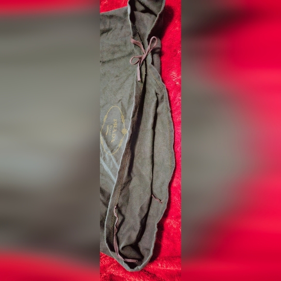 Prada Milano Blue Dust Cover Tie Closure Bucket Travel Bag Tote Handbag Backpack - Picture 7 of 11